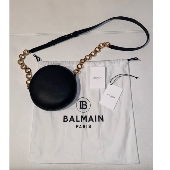 Balmain Black Disco Crossbody Bag a Comfortably Stylish BEAUTIFUL SHOWSTOPPER - Picture 5 of 13